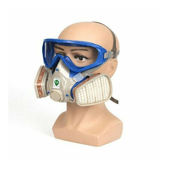 Full/Half Face Gas Mask Respirator Painting Spraying Safety Protection Facepiece Thumb {45}