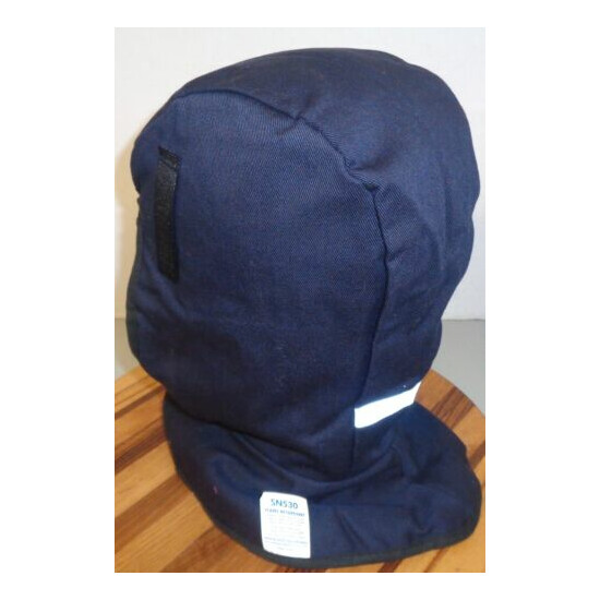 HOT RODS BY OCCU NOMIX SN530 FLAME RETARDANT HOOD BLUE EXCELLENT CONDITION image {4}