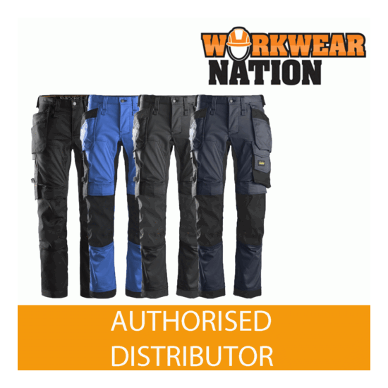 Snickers 6241 AllroundWork, Stretch Work Knee Pad Trousers Holster Pockets NEW image {1}