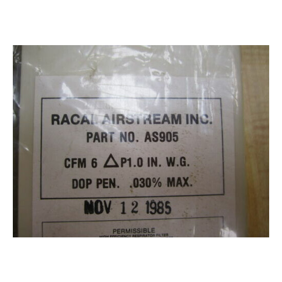 Racal Airstream AS905 Respirator Pack Of 2 (Pack of 3) image {2}