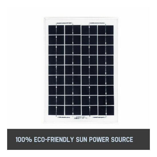 10W Solar Panel Kit 12V Power Caravan Camping Battery Charging Home Garden image {4}