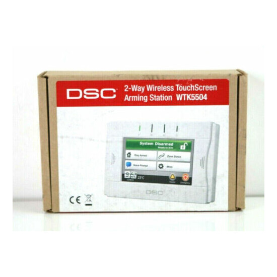 DSC WTK5504ADT 2-Way Wireless TouchScreen Arming Station (ADT Label) e799  image {1}