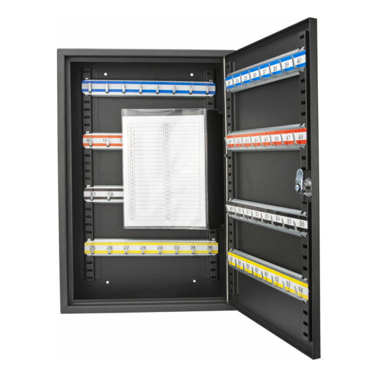 Barska 64 Key Safe Storage Box Wall Mount Cabinet With Key Lock CB12486 image {2}
