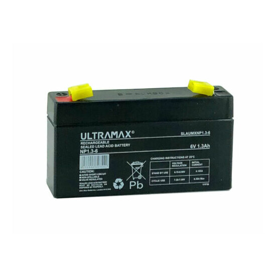 ULTRA MAX 6V 1.3AH (1.2AH) Battery Response Alarm Security Solar Alarm & Bell  image {2}