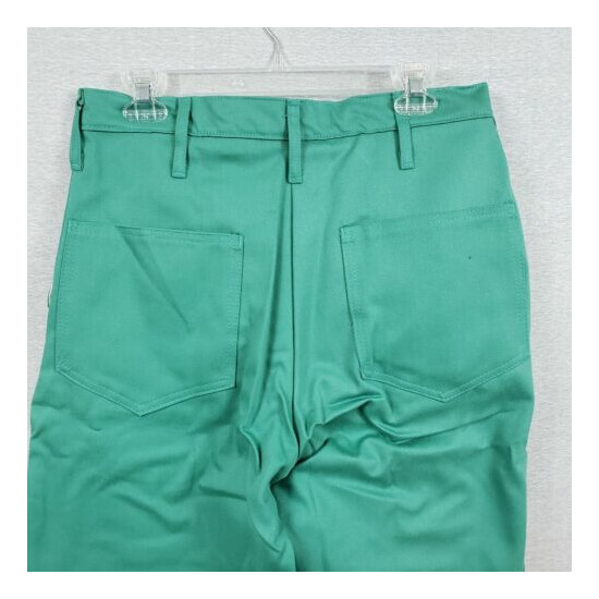 Stanco Proban Green Flame Resistant Welding Pants 32" W x 40"L NOS 4-Pocket USA image {1}