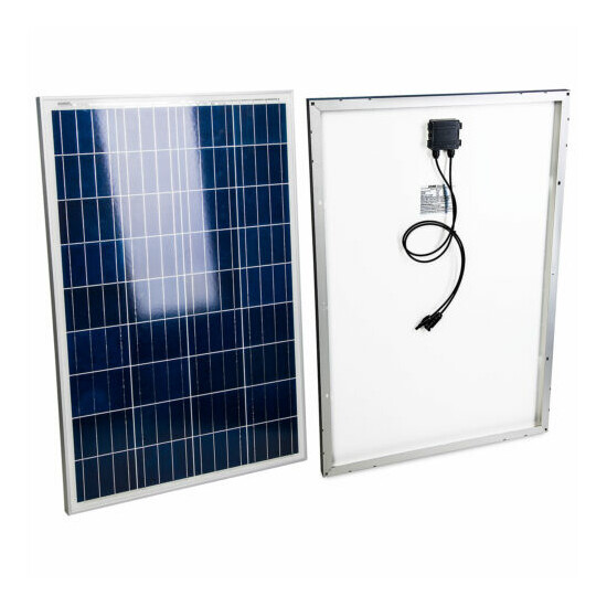 100W Solar Panel 12V Polycrystalline High Efficiency Module Marine Auto Off Grid image {2}