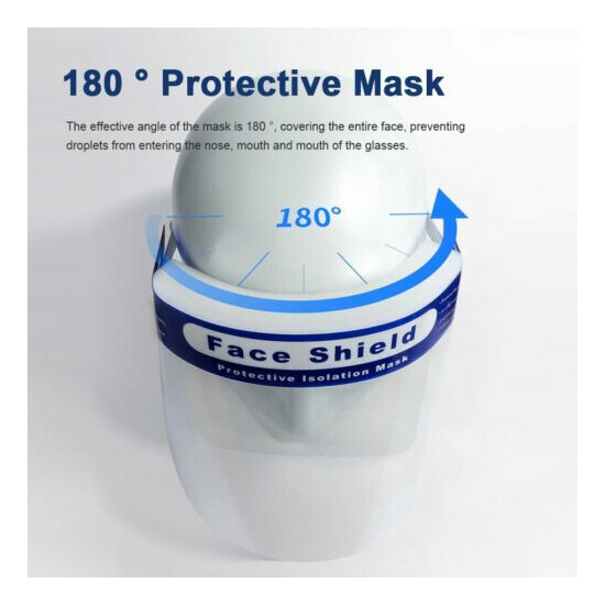 5 PCS Safety Full Face Shield Reusable Washable Clear Cover Face Anti-Splash  image {4}