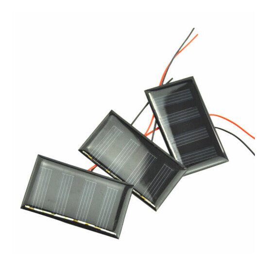 59x34mm Mini Solar Panel 2V 60mA Solar Cells Photovoltaic Panels For DIY Toy image {4}