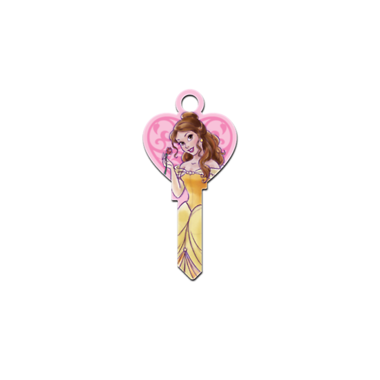 Disney Belle Heart Shape House Key Blank - Collectable Key - Princesses image {1}