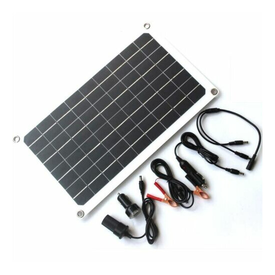 Solar Panel 12V Battery Charger System Maintainer Marine Boat RV Car Charger image {5}