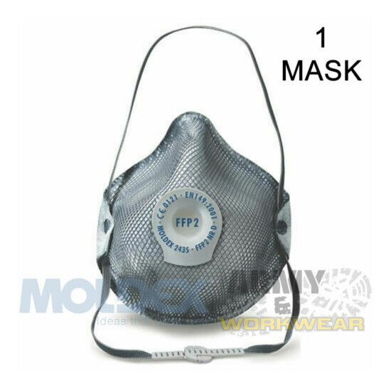 1 x Moldex Respiratory Mask FFP2V mask respiratory Protection With Ventex Valve image {1}