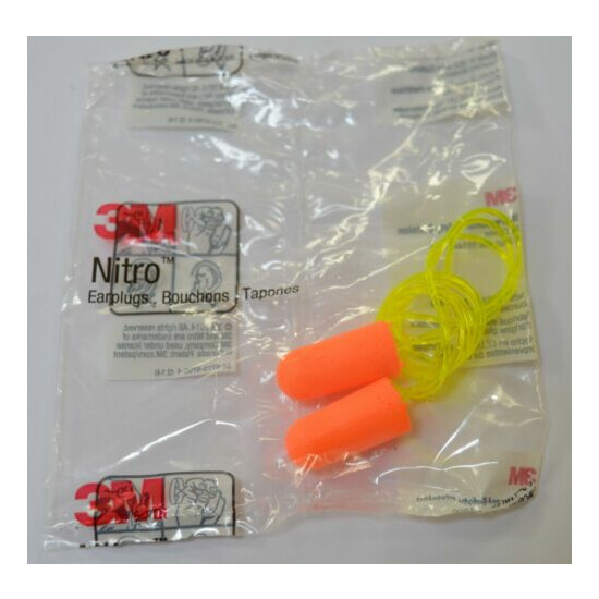 3M NITRO EAR PLUGS 5 Pack Noise Reduction 32dB Orange Regular EARSOFT E-A-Rfit image {2}
