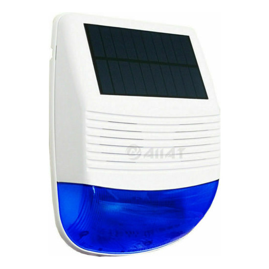 Wireless Outdoor Solar Powered Low Power LED Bell Box Siren for GSM WIFI Alarm image {1}