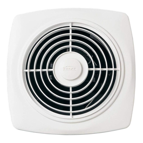 Broan-Nutone 509 Through-The-Wall Ventilation Fan, White Square Exhaust Fan, 7.5 image {1}