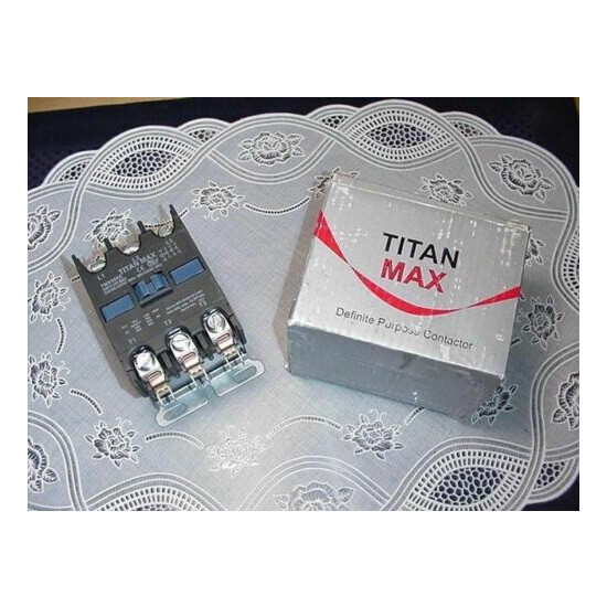Titan Max TMX350C Definite Purpose Contactor 3 Pole 50 FLA 208-240V Coil NEW! image {1}