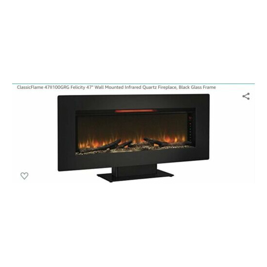 electric fireplace wall mount image {5}
