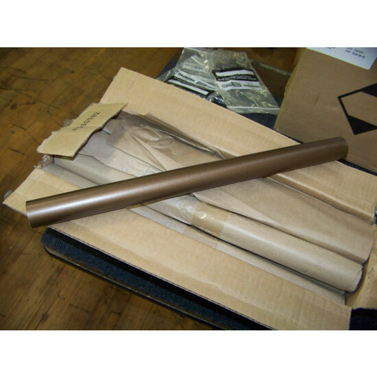Metal Table Legs 20"L X 1 1/2" Wide Round Bronze Color 1/4-20 Threaded 13 ea. image {2}