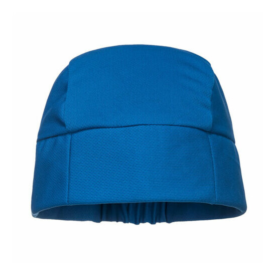 NEW Portwest CV11 BLUE COOLING CROWN BEANIE ELASTICATED BACK ONE SIZE 50+ UPF image {1}