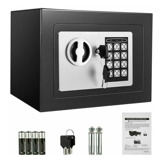 Electronic Digital Safe Box Keypad Lock Security Home Office Cash Jewelry Gun image {1}
