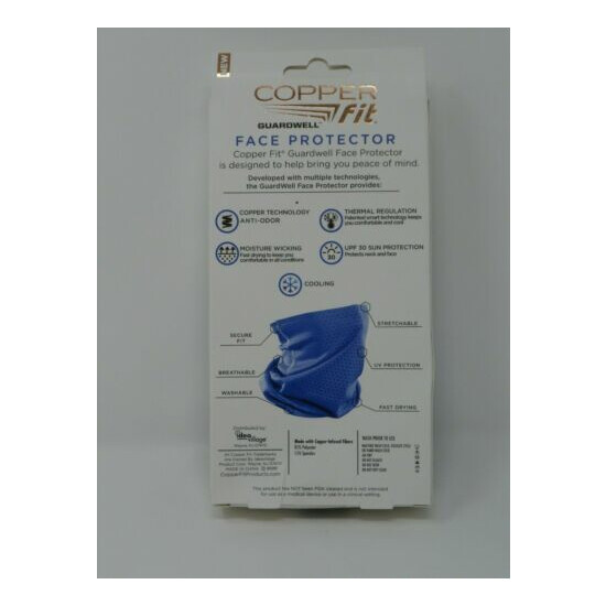 New Copper Fit Guardwell Face Protector Blue Youth One Size  image {3}