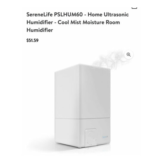 Cool Mist Humidifier Serene life image {1}