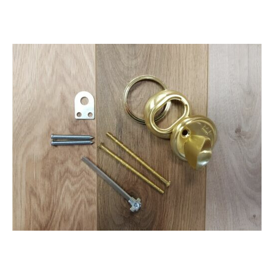 Scandinavian accessory set OEM Dorma brass, thumbturn, outer ring, cross, screws image {4}