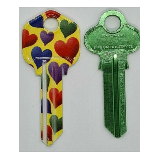 Hearts House Key Blank - Keys - Locks - KW1- LW4 - FREE AUS POST image {2}