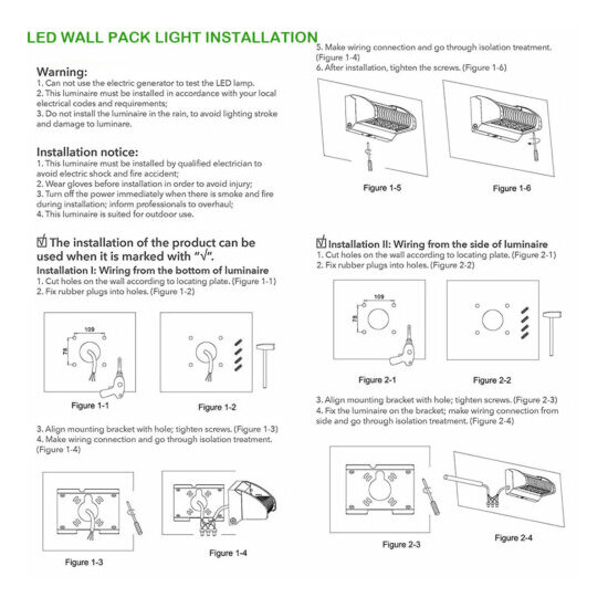 Rotatable 40W LED Wall Pack Lights, Adjustable Head Replaces 250W MH/HPS Fixture image {8}