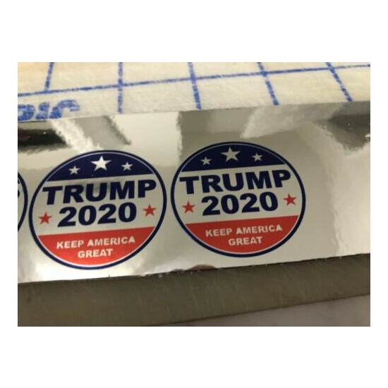  Funny TRUMP 2020 ROUND Hard Hat Sticker Construction Decal  image {3}