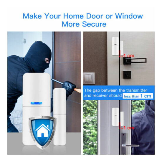 Wifi Alarm Kit Smart Security System W APP Push & Calling Alarms DIY No Monthly image {3}