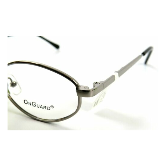 Hilco OnGuard Safety Glasses Frames OG 093 GUNM w/Side Shields, 48-21-135, NOS image {4}