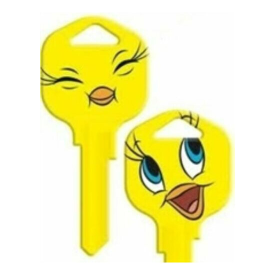 Tweety Bird Face - Warner Bros Looney Tunes House Key Blank - Collectable Key image {1}