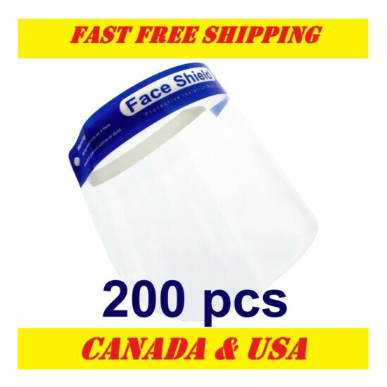 200 pieces case of Protective Face Shields - North American stock! image {1}