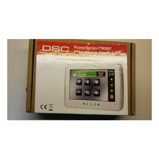 DSC PTK5507S (Silver) Touchscreen Arming Station For PowerSeries  image {1}