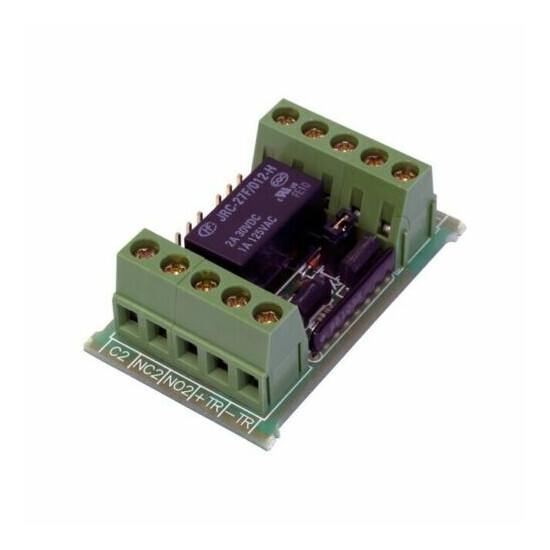 Nidac CR2PDT DPDT 1.2mA 2 Pole Double Throw 2A Control Relay w/ LED Light Green image {2}
