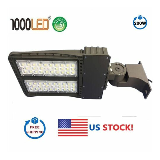 1000LED LED Parking Lot Light, Daylight 5000K Street Light, 60W-400W with Arm image {27}
