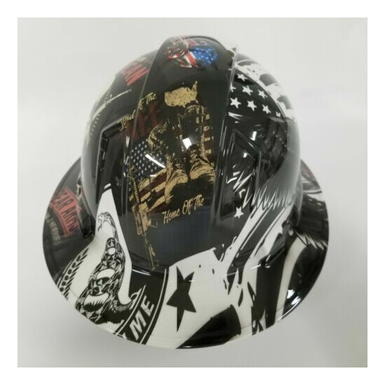 NEW FULL BRIM Hard Hat custom hydro dipped COME AND TAKE IT DONT TREAD ON ME  image {6}