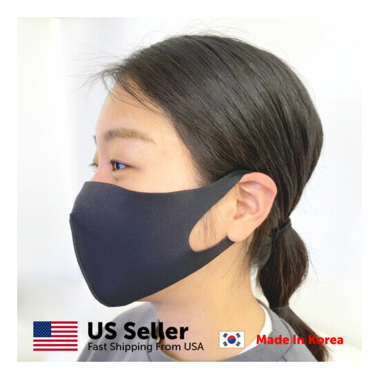 Cooling Nano-Silver Face Mask Cover Unisex Adult Washable Reusable Made in Korea image {3}