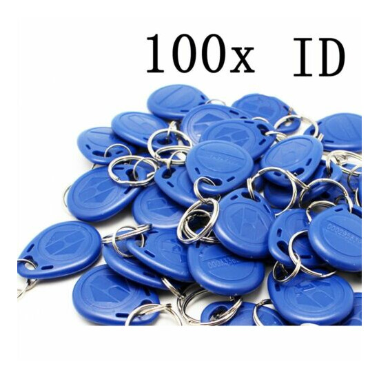 100pcs RFID Proximity ID Token Tag Key Ring a Part of Wiegand26 Access control image {1}