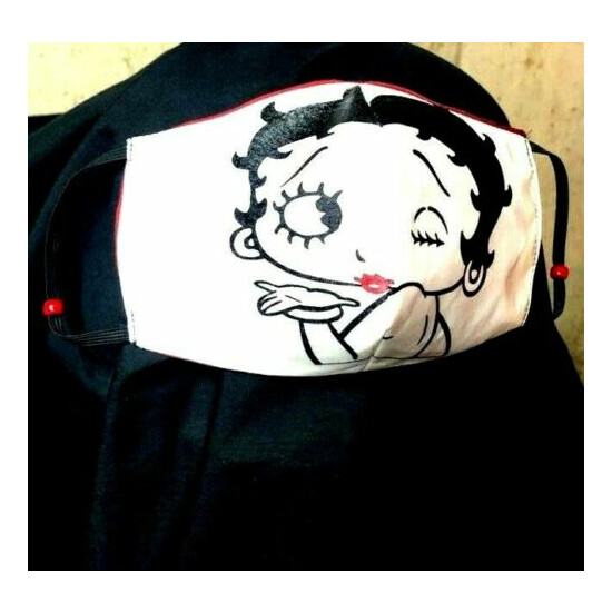Betty Boop ~REVERSIBLE Cotton Face mask (handmade) image {3}