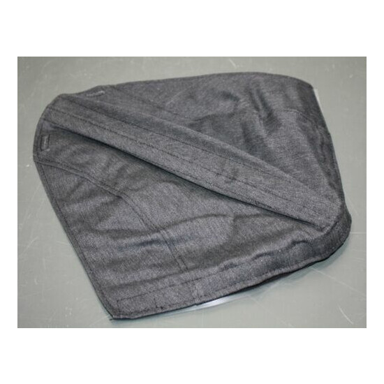 3M Helmet Cover FC1-GR, Black/Gray, Cotton, for Hard Hats w/ Face Shield Holder image {2}