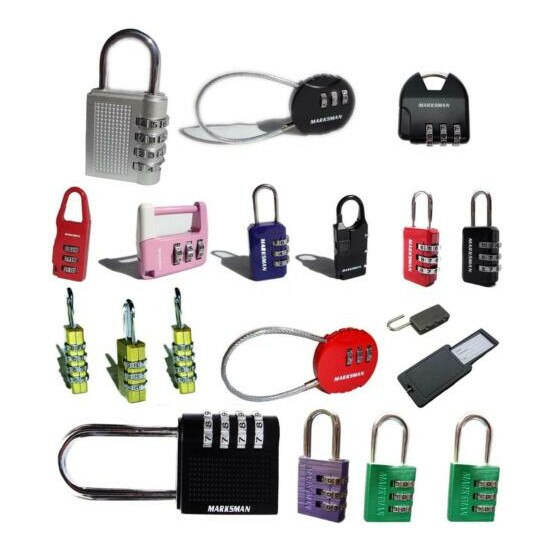 Security 4 Digit Combination Security Padlock Luggage Lock Travel Suitcase Code image {1}