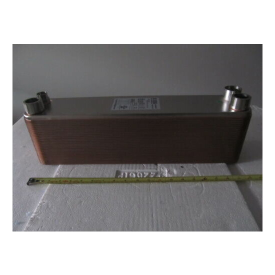 EVAPORATOR/CONDENSER 30 kW (8.5 RT) Brazed Plate Heat Exchanger BL50-54R Thumb {1}