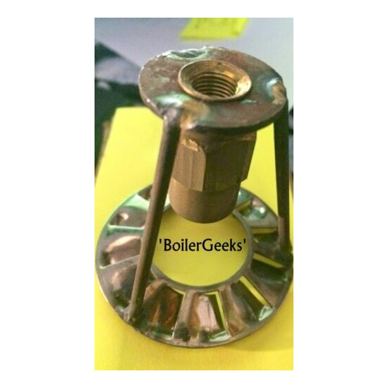(3) Oil Burner Nozzle Adapters with TURBULATOR-- 1/8" NPT (female) x 9/16"-24TPI image {1}