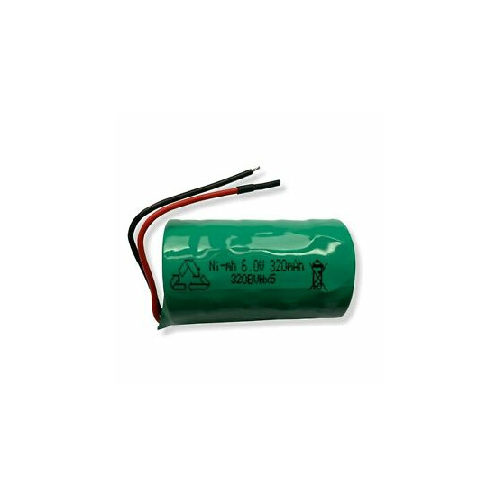 6V 320mAh Ni-Mh Battery Replacement for External Burglar Alarm Sounder Batteries image {1}