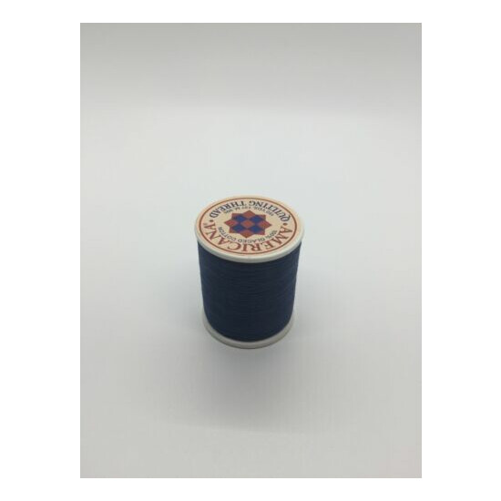 Sewing Thread 100% Cotton Spool Navy Blue Yards All Purpose Sew USA Quilting image {6}