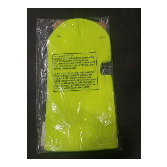 3M ToughDuck Insulated Balaclava Over The Head HighVisibilityGreen i361 One Size image {3}