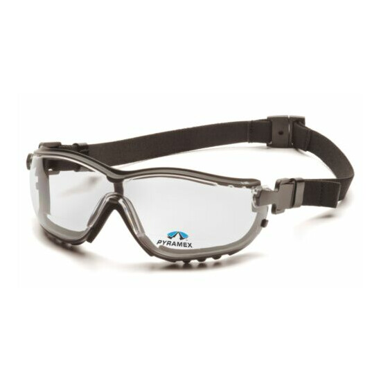 Pyramex V2G Bifocal Clear Readers Anti Fog Foam Padded Safety Glasses/Goggles image {2}