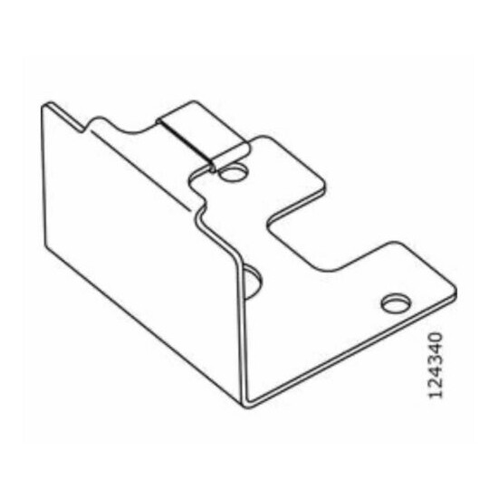 (1) x IKEA # 124340 New PAX Wardrobe Lower Outer Door Slider Rail Bracket Part image {1}