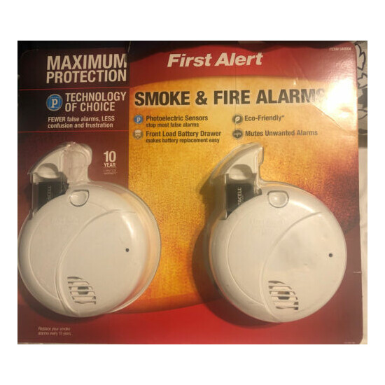 First Alert Smoke & Fire Alarms 540004 - 2 Pack Maximum Protection New image {1}